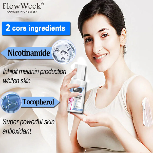 FlowWeek Whitening Cream for Private Parts Underarms Buttocks Knees and Inner Thighs 50g - My Variety Superstore 25