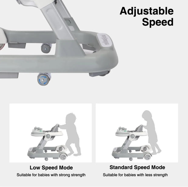 2 in 1 Baby Walker, Toddler Baby Push Walker with Removable Feeding Tray and Music Tray(Without Battery), Foldable Walker - My Variety Superstore 25