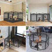 8 Panels DIY Heavy Duty Dog Playpen Pen Outdoor Indoor Dog Puppy Metal Fence with Waterproof Fertility Pad for Whelping,Training - My Variety Superstore 25
