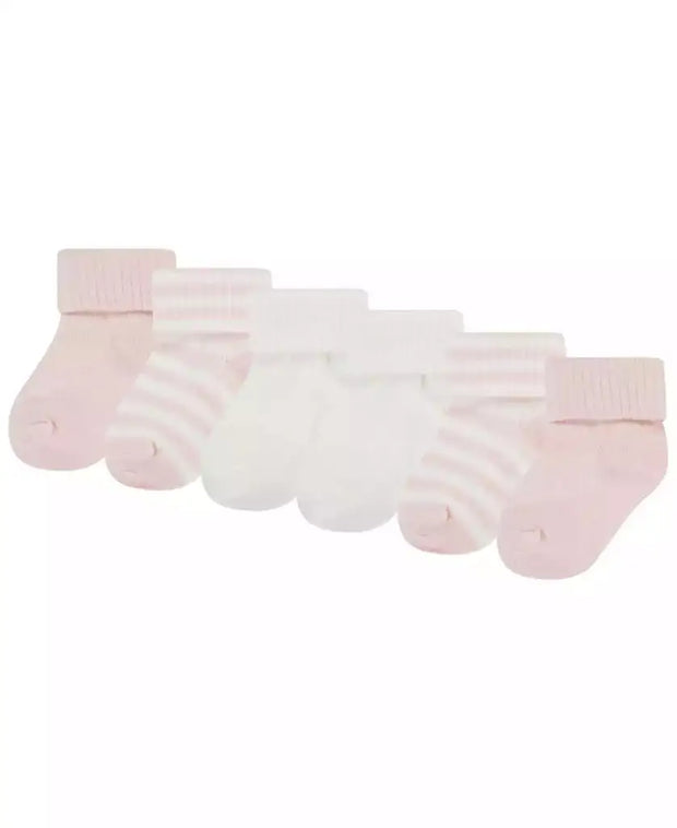 Huggies Baby Foldover Ankle Socks 3 Pack Cozy Cotton for All Seasons