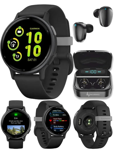 Garmin Vivoactive 5 Health and Fitness GPS Smartwatch, 1.2 in AMOLED Display, Up to 11 Days of Battery, Slate Aluminim Bezel - My Variety Superstore 25