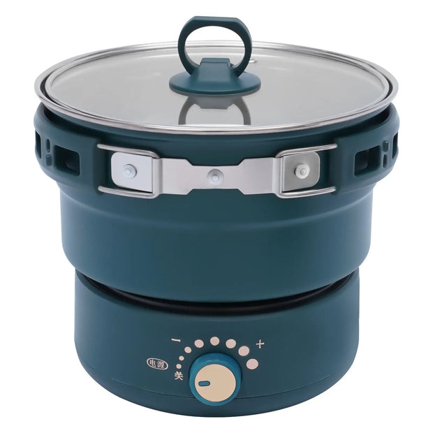 Electric Hot Cooker Pot Green Steamer Mini Multifunctional Pan Portable 110V USA