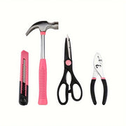39-Piece All Purpose Household Pink Tool Kit for Girls, Ladies and Women - includes All Essential Tools for Home, Garage, Office and College Dormitory Use - My Variety Superstore 25
