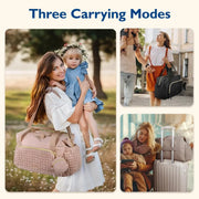Ultimate Waterproof Diaper Tote Pacifier Pocket Travel Ready