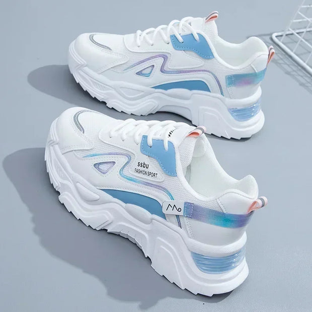Vibrant Platform Sneakers For Women Green All Day Comfort