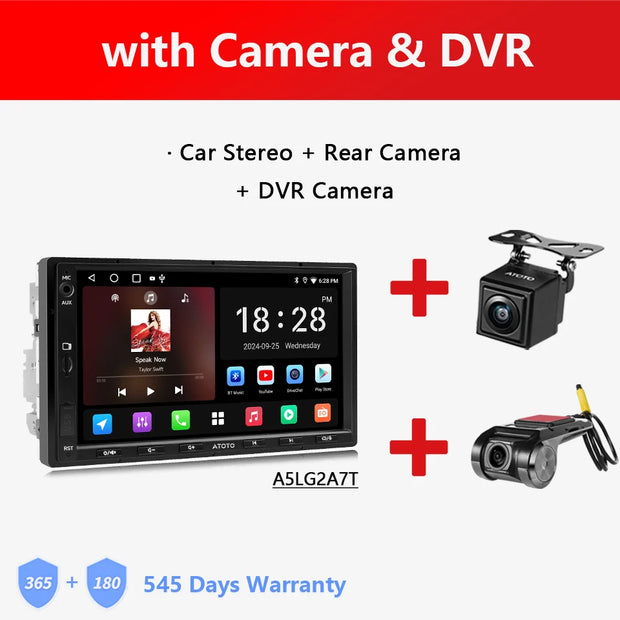 Atoto A5L Android Double 2 Din Car Stereo 7 Inch Multimedia Player Radio Android Auto Carplay Navigation - My Variety Superstore 25