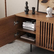 Wood TV Stand 65-Inch Flat Screen Television with Storage Mid Century Entertainment Center Rustic Design Sturdy Construction 4 - My Variety Superstore 25
