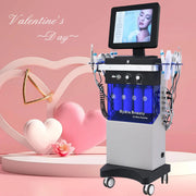 14 In 1 Diamond Peeling Hydro Facial Machine Water Jet Aqua Facial Vacuum Skin Care Cleaning Lifting Bubble Spa