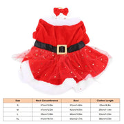 Bold Father Christmas Pet Costume With Bow Enduring Delight