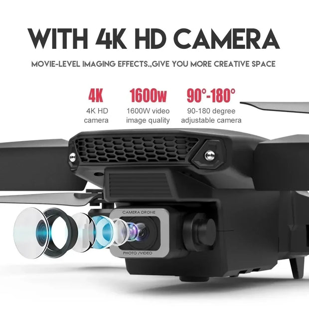 Incredible 4K RC Drone With Foldable Design For Stunning Aerial Shots