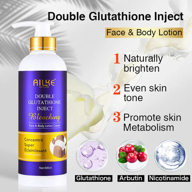 Ailke Whitening And Moisturizing Body Lotion For Dry And Black Skin Type 500ml Korean Cosmetics