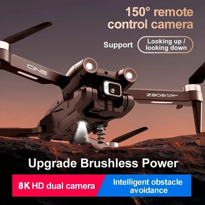 Z908 Pro Max GPS Drone Brushless 8K HD Dual Camera Optical Flow Obstacle Avoidance Foldable Quadcopter RC Distance 9000M - My Variety Superstore 25