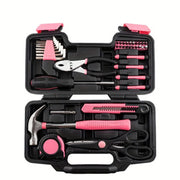 39-Piece All Purpose Household Pink Tool Kit for Girls, Ladies and Women - includes All Essential Tools for Home, Garage, Office and College Dormitory Use - My Variety Superstore 25