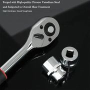 1/4" Ratchet Socket Wrench Set Drive Sockets Set Extension Rod Multi-function Ratchet Spanner Car Motorcycle Repair Hand Tool - My Variety Superstore 25