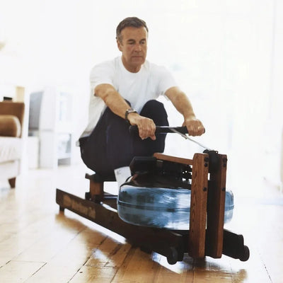 WaterRower Club Rowing Machine with S4 Monitor USA Made Original Handcrafted Ergonomic Machine for Home Use and Gym