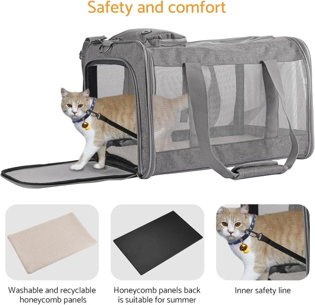 Premium Airline Approved Pet Carrier Honeycomb Board Comfort