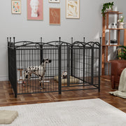 Dog Playpen Indoor 32 inch 8 Panels Metal Dog Pen Pet Dog Fence Outdoor Exercise Pen with Doors, Heavy Duty Dog Fence Puppy Pen - My Variety Superstore 25