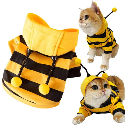 Festive Hooded Pet Sweater Keeps Dogs Warm All Winter