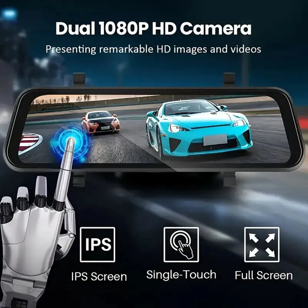 Upgraded 9.66 Inch Full HD CarPlay Screen Mirror Dash Cam with Dual Recording 24 Hour Parking Mode Night Vision and Rear Camera Motion Detection - My Variety Superstore 25