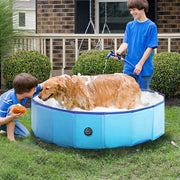 Dog Swimming Pool & Pool Cover Portable Plastic Pool Grooming Tub Bathing Scratch Resistance Pet Pools Bathtub for Large Dogs - My Variety Superstore 25