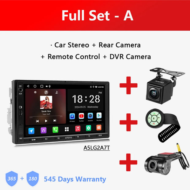 Atoto A5L Android Double 2 Din Car Stereo 7 Inch Multimedia Player Radio Android Auto Carplay Navigation - My Variety Superstore 25