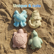 Kids Beach Bucket and Shovel Set, Multifunctional Sand Toys for Outdoor Beach and Park Fun