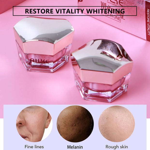 AILKE Lightenin Anti-Wrinkle Face Cream With Collagen, Hyaluronic Acid, Whitening Skin Care Women Facial Moisturizer Set - My Variety Superstore 25