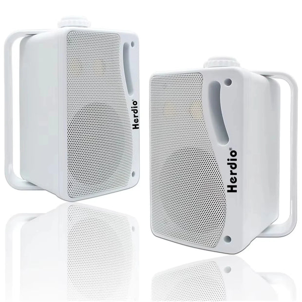 Herdio 3.5 Inch 2PCS Passive Outdoor Speakers Wired Waterproof 200W 3 Way Premium Mountable Wall Speakers With Superior Sound - My Variety Superstore 25