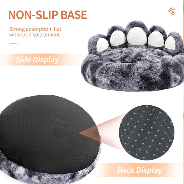 Cozy Comfy Pet Dog Bed Paw Shape Warm Dog Bed Cushion for Your Furry Friend Fluffy Dog Bed Cat Mat Deep Sleeping Warm Thickened - My Variety Superstore 25