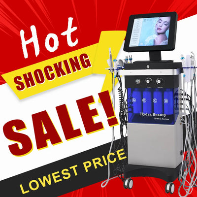 14 In 1 Diamond Peeling Hydro Facial Machine Water Jet Aqua Facial Vacuum Skin Care Cleaning Lifting Bubble Spa