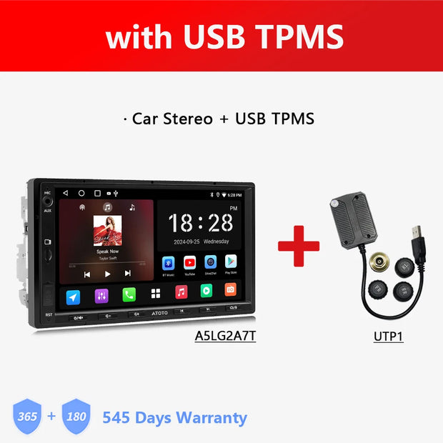 Atoto A5L Android Double 2 Din Car Stereo 7 Inch Multimedia Player Radio Android Auto Carplay Navigation - My Variety Superstore 25