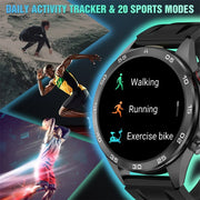 AI Voice Smartwatch With Flashlight Illumination And 500mAh Ultra Long Battery Life For Fitness Tracking