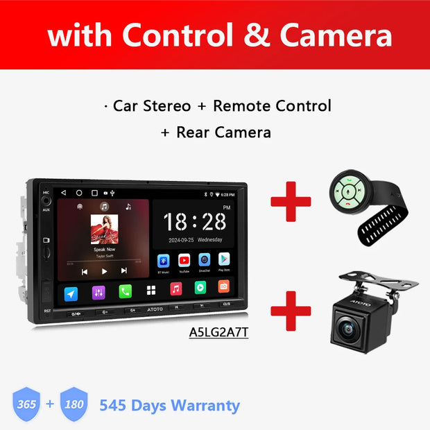 Atoto A5L Android Double 2 Din Car Stereo 7 Inch Multimedia Player Radio Android Auto Carplay Navigation - My Variety Superstore 25