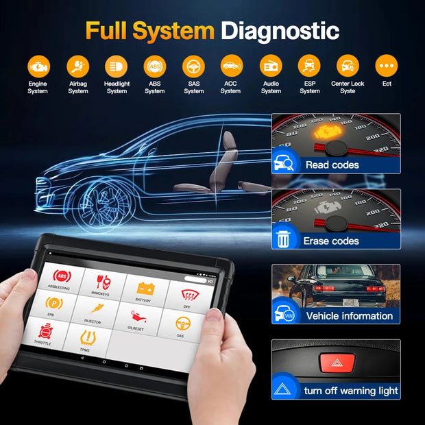 Ancel X6 OBD2 Scanner Professional Car Diagnostic Tools All System ABS Oil EPB DPF Reset Code Reader OBD 2 Automotive Scanner - My Variety Superstore 25