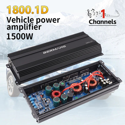 Car Max 1500W Single Channel Car Audio Amplifier Class D High Power Low Distortion Smooth Sound Quality - My Variety Superstore 25