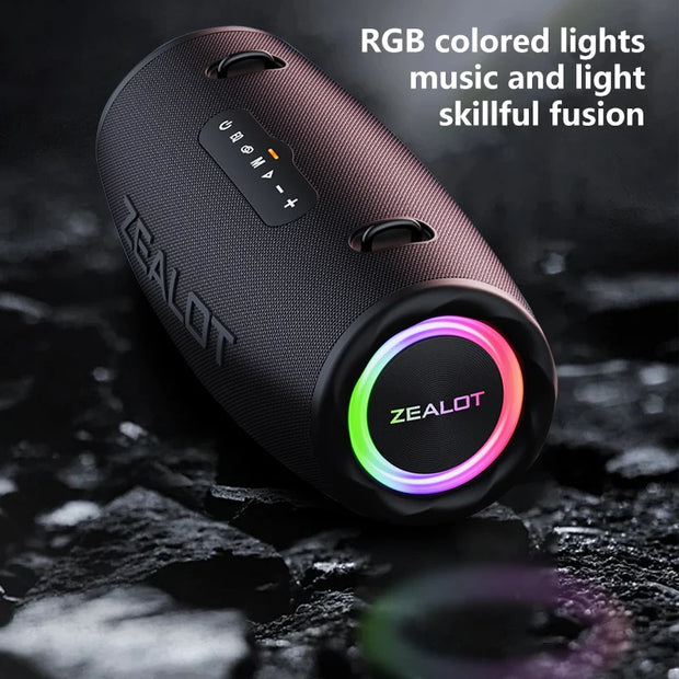 Zealot S87 Outdoor Portable Wireless Bluetooth Speaker 80W High Volume Subwoofer IPX6 Waterproof Camping - My Variety Superstore 25
