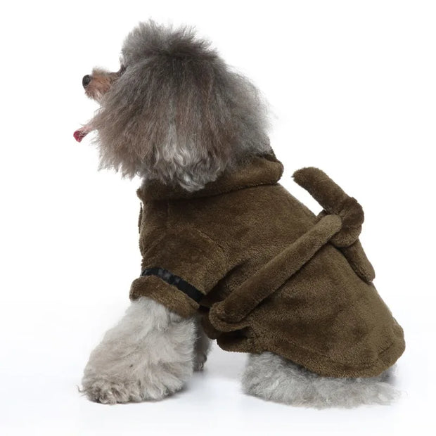 Pet Dog Bathrobe Hooded Pajamas – Soft Drying Towel Clothes for Small to Large Dogs & Cats