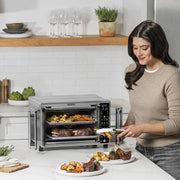 6 Slice Digital Air Fryer Toaster Oven with 19 One Touch Presets Stainless Steel Advanced Technology Perfectly Crisped Creations