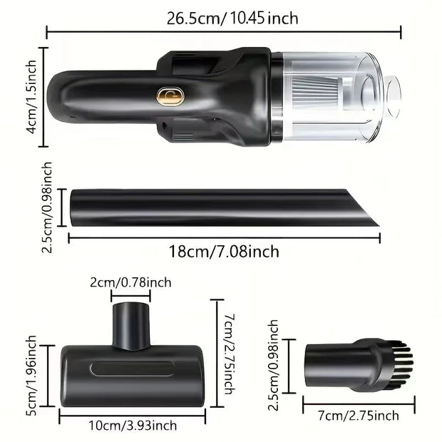 Wireless Automobile Vacuum Cleaner Wet Dry Dual Use Handheld Electric Mini Cleaner For Car And Home