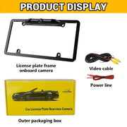US License Plate Frame Rear View Backup Camera with IR LED Night Vision for Car SUV Pickup
