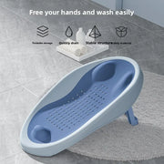 Amazing Foldable Baby Bath Seat Non Slip Backrest Safe Bath