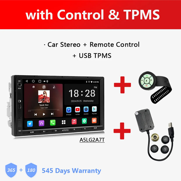 Atoto A5L Android Double 2 Din Car Stereo 7 Inch Multimedia Player Radio Android Auto Carplay Navigation - My Variety Superstore 25