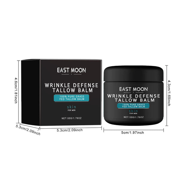 Wrinkle Defense Tallow Balm Anti Wrinkle Moisturizing Firming Revitalizing Skin Cream 1.76 Ounce