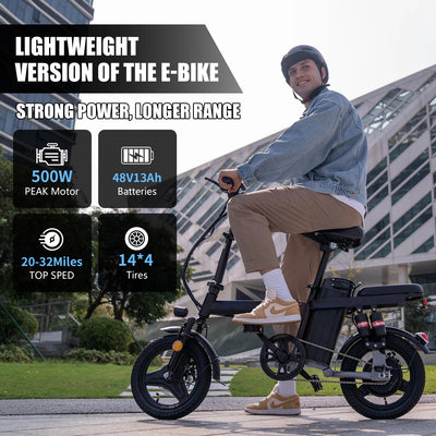 Electric Bike for Adults, 48V 15AH Removable Battery,20MPH 35Miles 500W Brushless Motor Commuting Motorcycle Ebike for Women Men - My Variety Superstore 25