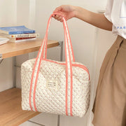Amazing Cotton Diaper Bag With Cartoon Print For Busy Moms