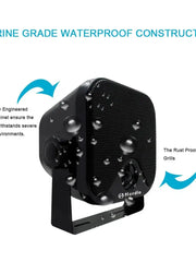 Herdio Waterproof Marine Speakers 100W 4 Inch Motorcycle Audio Speaker Heavy Duty Sound System for Outdoor ATV UTV - My Variety Superstore 25