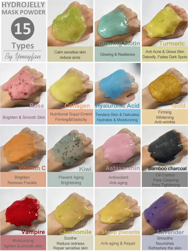 Jelly Face Mask Powder – Professional Skincare for Moisturizing, Oil Control & Whitening Treatment