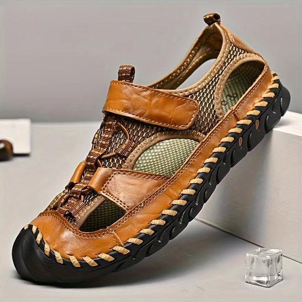 Fearless Mens Closed Toe Hiking Sandals Breathable Comfort