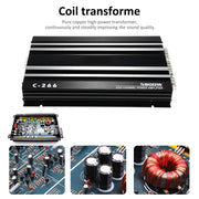 12V High Power Car Power Amplifier 4 Channel Audio Stereo Surround Subwoofer Player - My Variety Superstore 25
