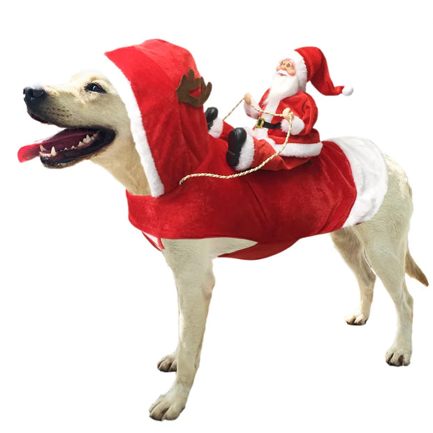 Joyful Dog Christmas Costume With Adjustable Chest Comfort